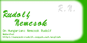 rudolf nemcsok business card